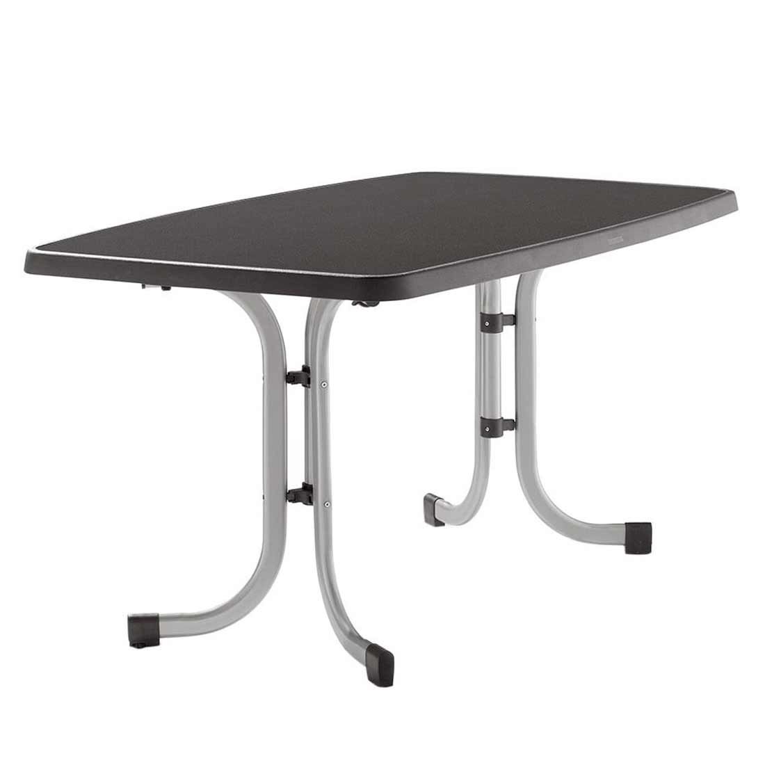 Sieger Boulevard Klapptisch 150x90cm Stahl/Mecalit Graphit/Schiefer Anthrazit