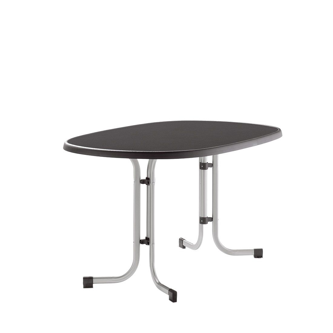 Sieger Boulevard Klapptisch 140x90cm Stahl/Mecalit Graphit/Schiefer Anthrazit