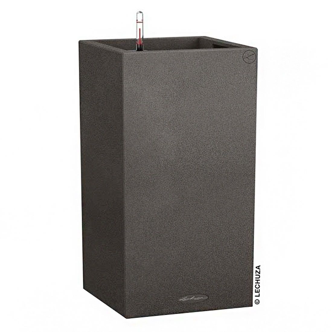 Lechuza Canto Pflanztopf 30x30x56cm Kunststoff Graphitschwarz