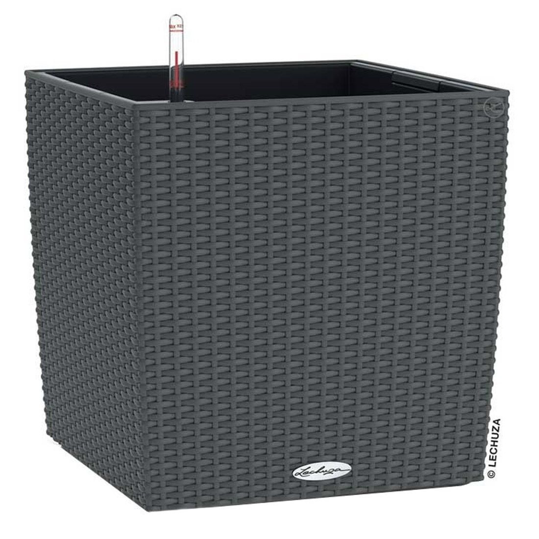 Lechuza Cube Pflanztopf 50x50x50cm Kunststoff Granit