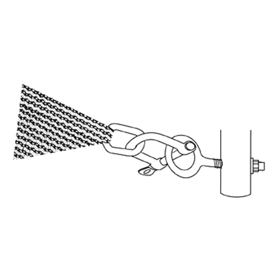 Doppler Schkel fr Darwin/Alupro Sonnensegel Edelstahl