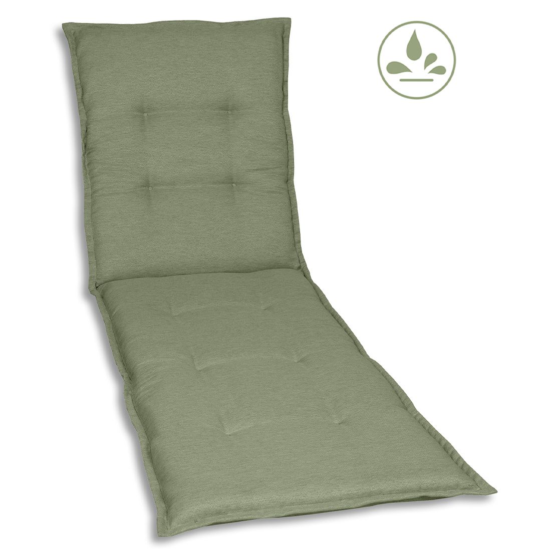 GO-DE Gartenliegenauflage 60x190cm Polyester Grün