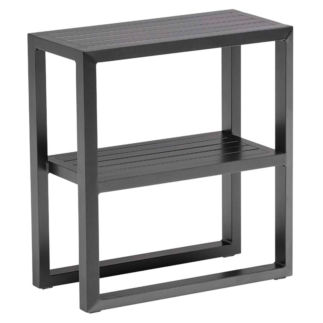 Kettler Ocean Skid Gartenregal mit 2 Böden 60x30x65 cm Anthrazit