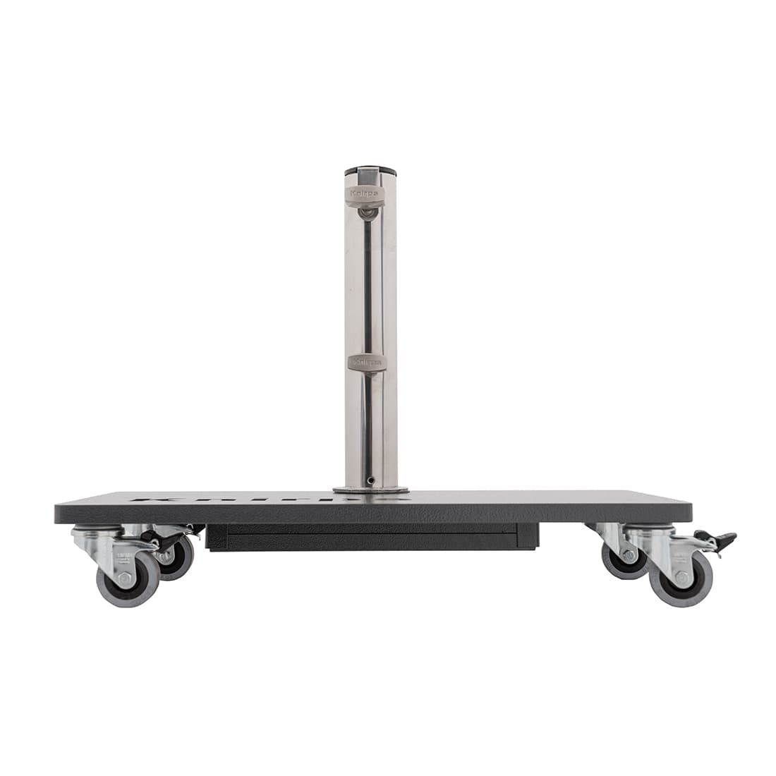Knirps Schirmständer Stahlplatte 25kg (50x25) mit Rollen Anthrazit