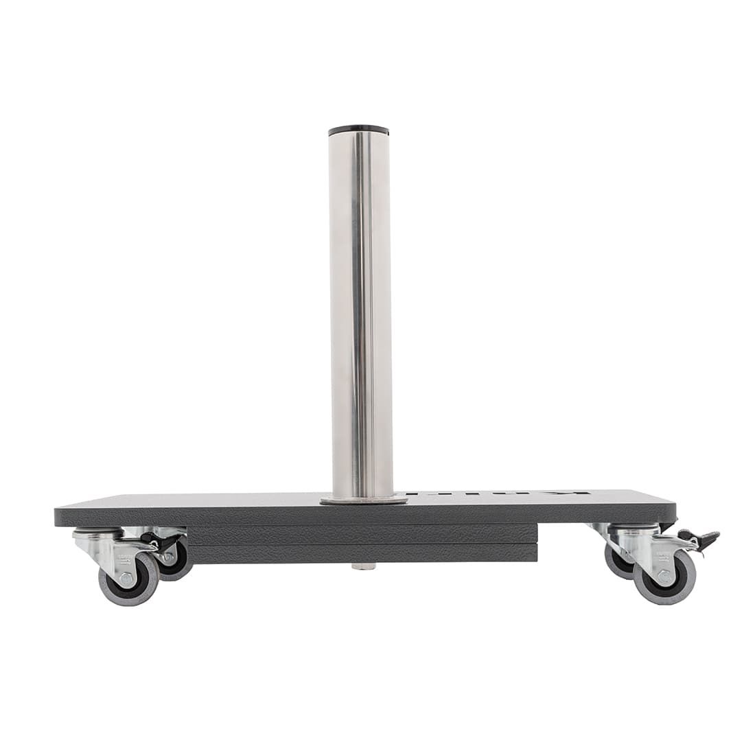 Knirps Schirmständer Stahlplatte 25kg (50x25) mit Rollen Anthrazit