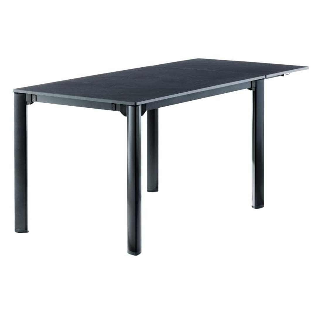 Sieger Ausziehtisch 120/170/220x80cm Aluminium/Vivodur Eisengrau/Schiefer Anthrazit
