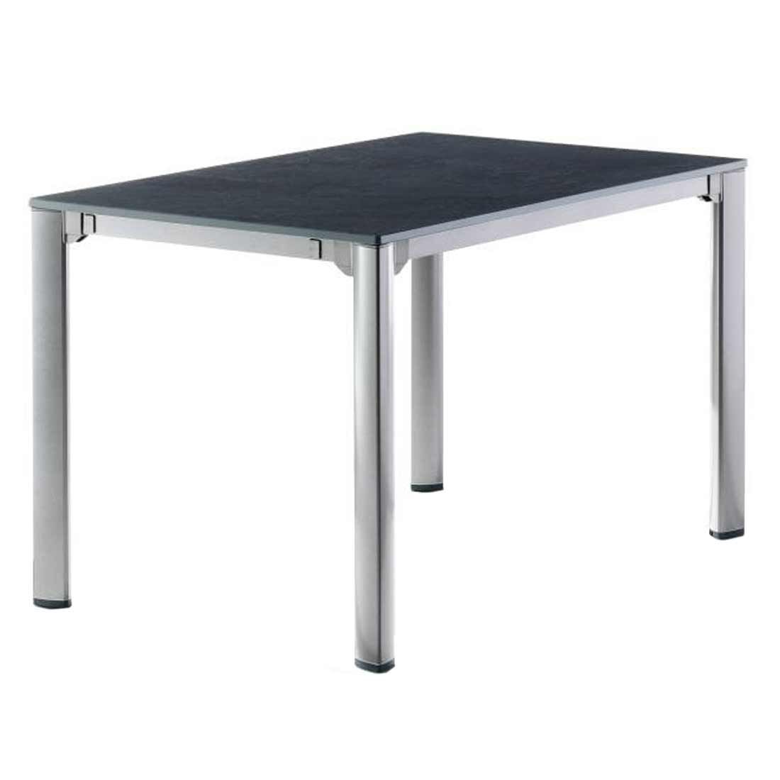 Sieger Ausziehtisch 120/170/220x80cm Aluminium/Vivodur Graphit/Schiefer Anthrazit