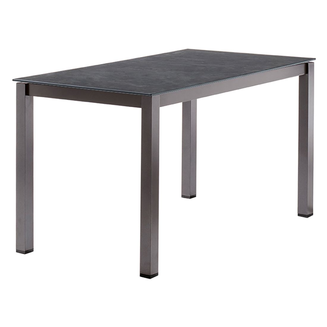 Sieger Gartentisch-Gestell 120x80cm Aluminium Eisengrau