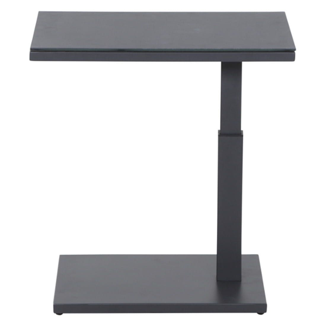 Siena Garden Toreno Beistelltisch Höhenverstellbar 60x40cm Aluminium/Glaskeramik Anthrazit/Dark Concrete