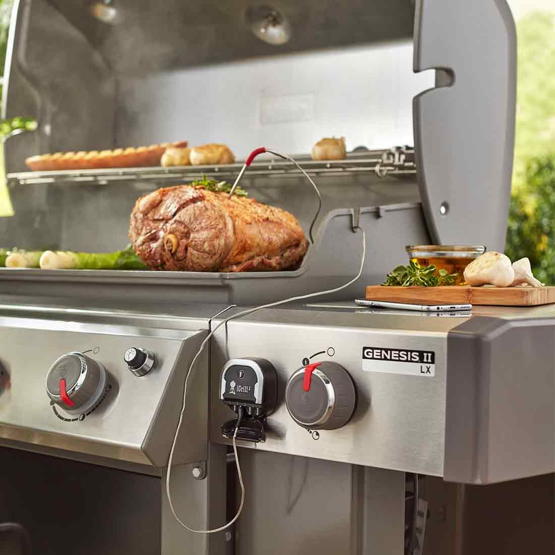 Weber iGrill für alle Genesis II Modelle Schwarz Garten-und