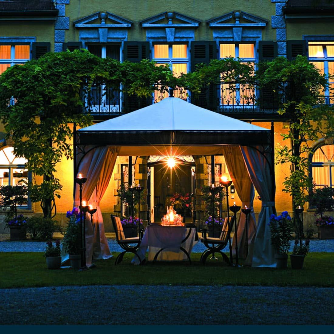 MBM Romeo Elegance Gartenpavillon 350x350cm Schmiedeeisen