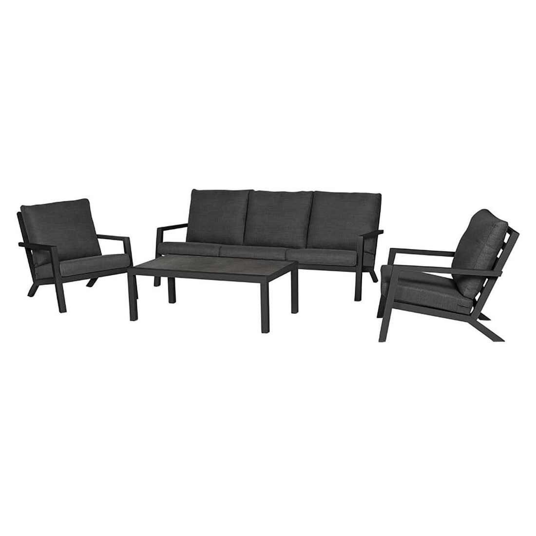 Siena Garden Belia 3-Sitzersofa Aluminium inklusive Kissen