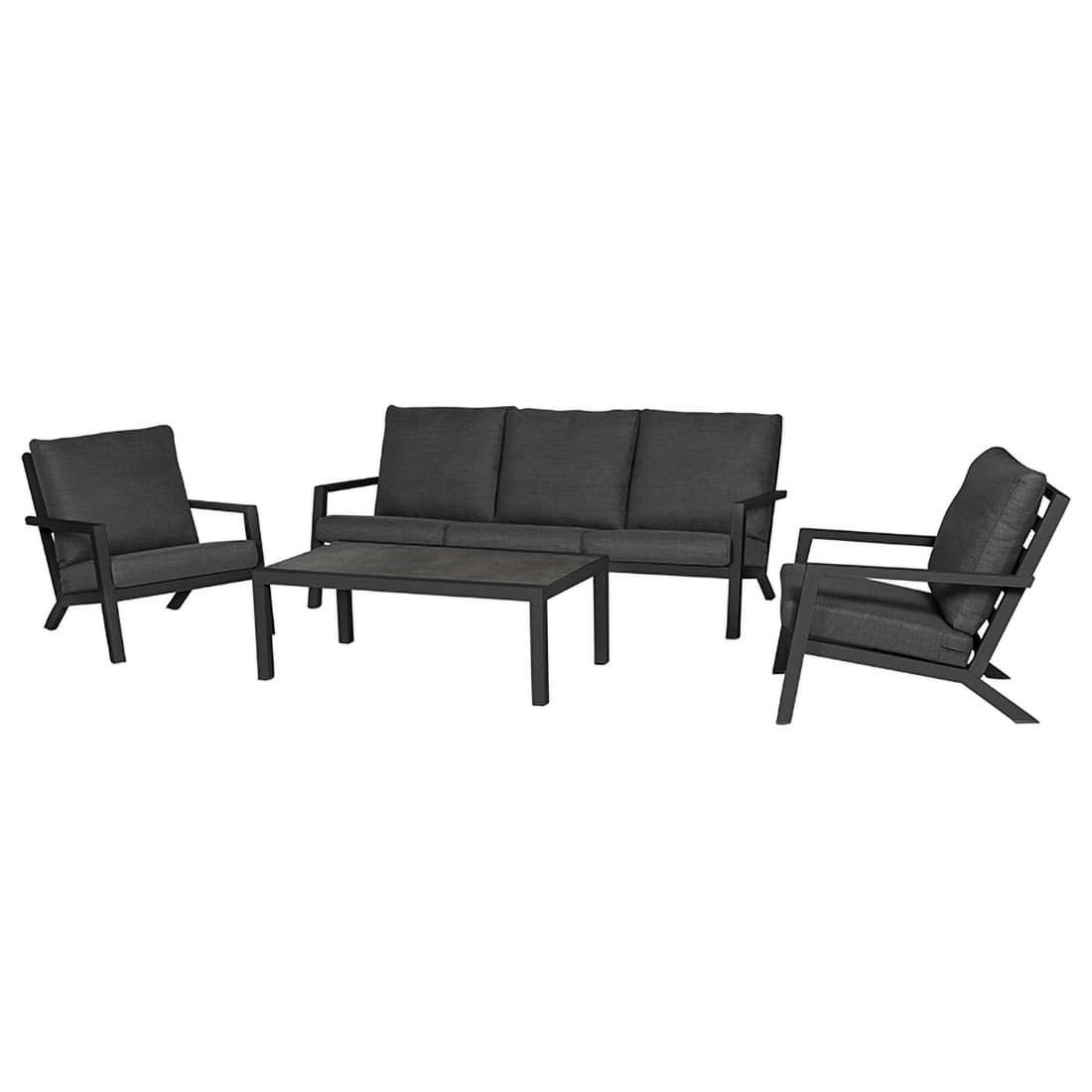 Siena Garden Belia Loungesessel Aluminium inklusive Kissen