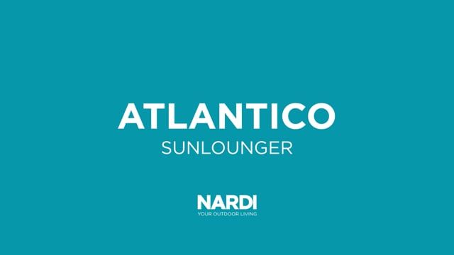 Nardi Atlantico Gartenliege Kunststoff/Textilene