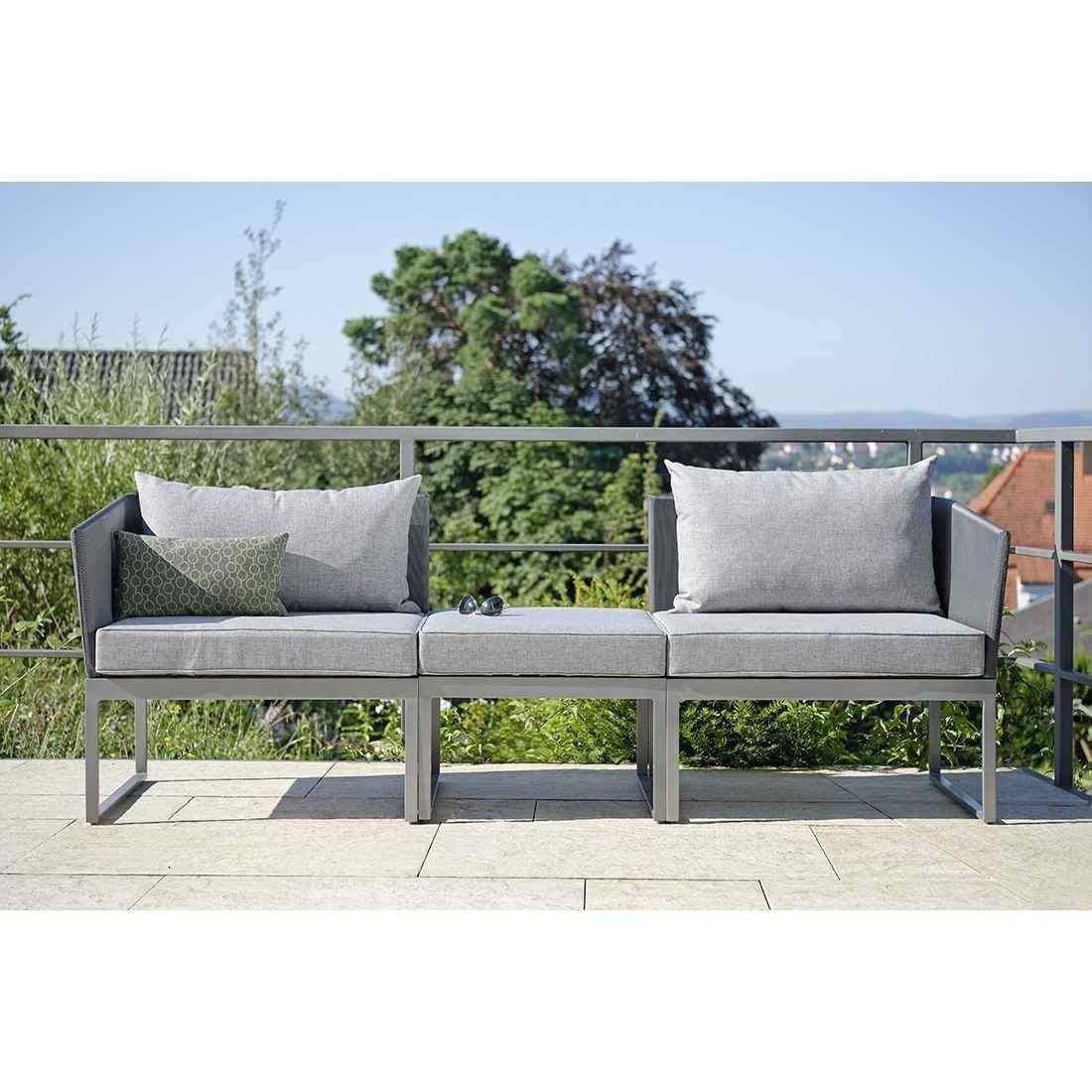 Stern Donna Loungeset 3tlg. Aluminium/Textilene