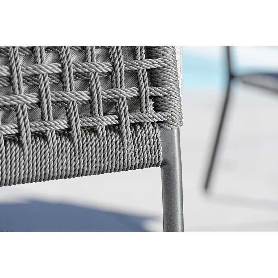 Stern Greta 3-Sitzersofa Aluminium/Rope inklusive Kissen