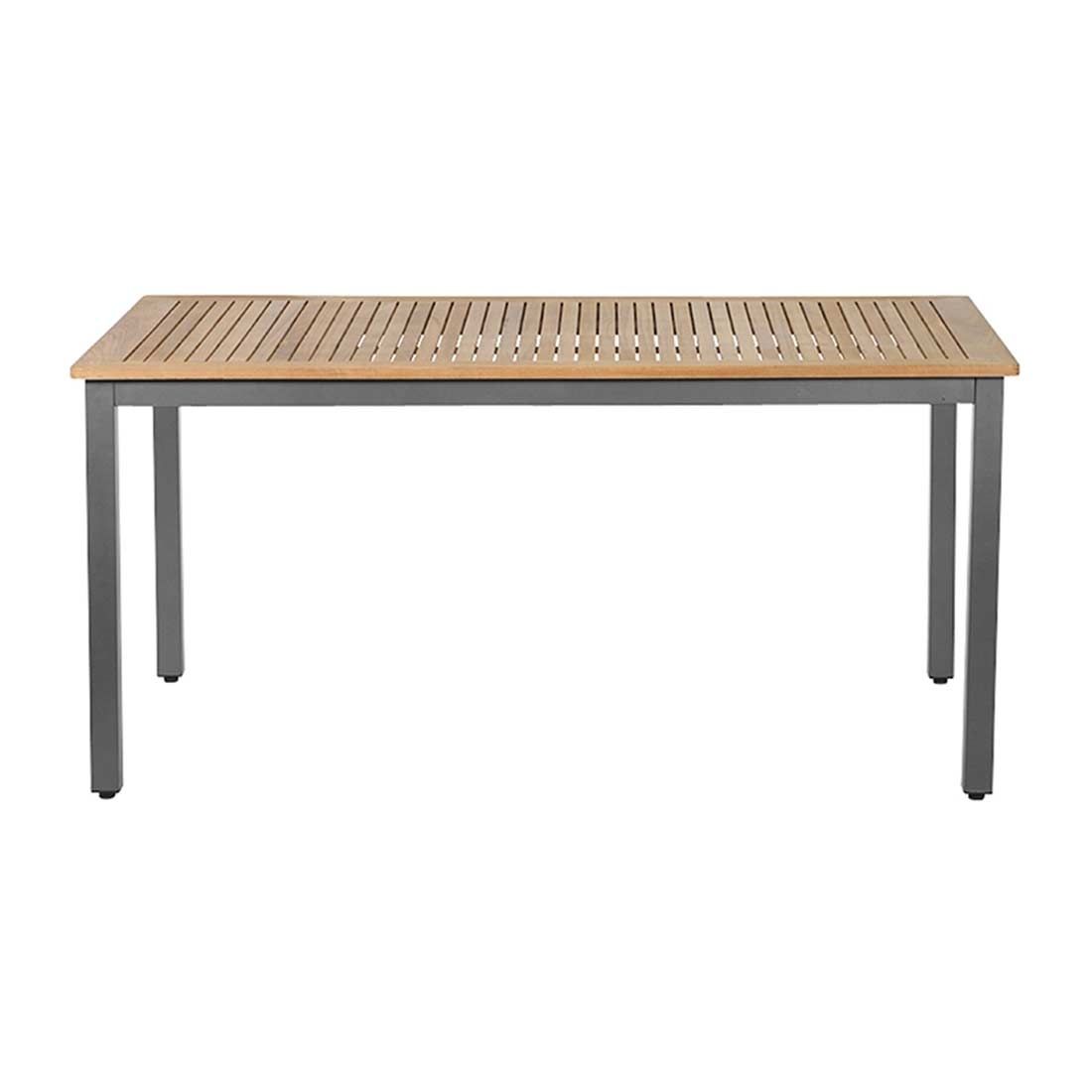 Siena Garden Geneva Gartentisch 160x90cm Aluminium/Teak