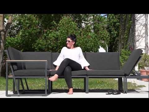 Sieger Havanna Dininglounge 9-teilig Aluminium/Sunproof