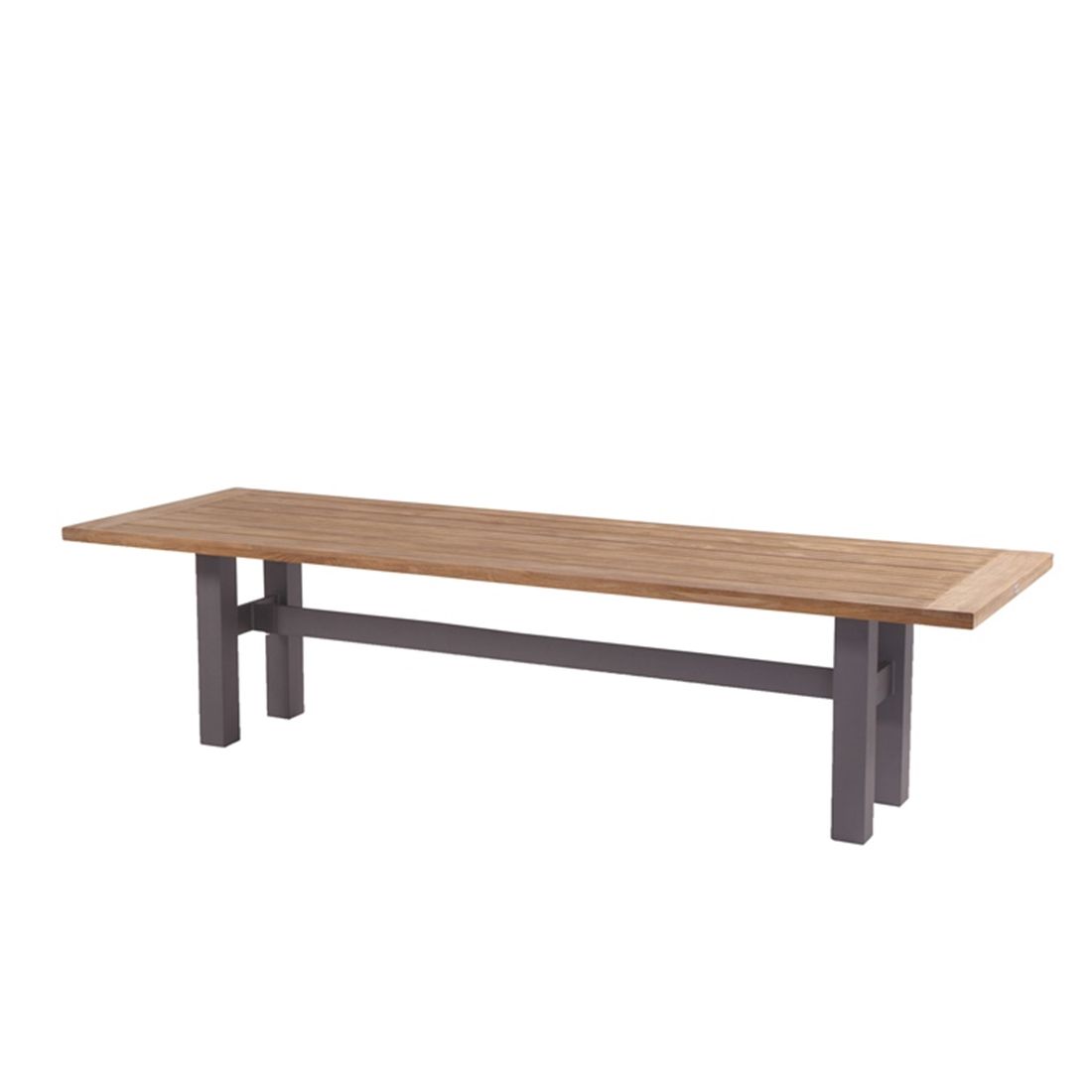 Hartman Sophie Yasmani Gartentisch 300x100 Cm Aluminium Teak Recycelt Xerix Vintage Brown Garten Und Freizeit Gartentisch 300 X 100