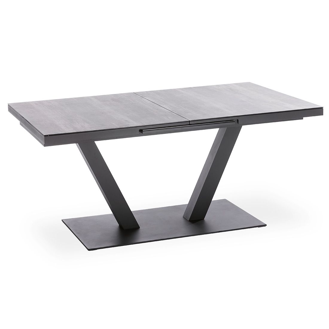 Niehoff Plank Ausziehtisch 180/240x100cm Aluminium/Glas-Keramik