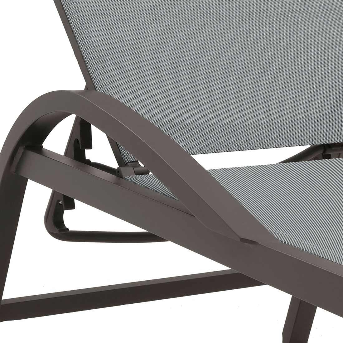 Siena Garden Milos Gartenliege Aluminium/Ranotex®