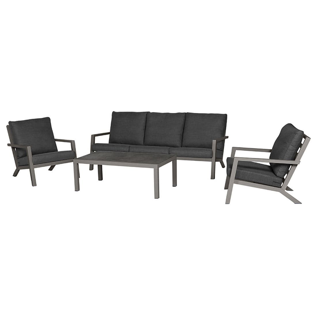 Siena Garden Belia Loungesessel Aluminium inkl. Kissen
