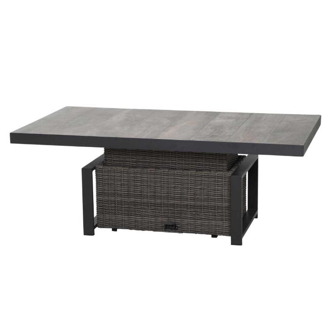 Siena Garden Corido Gartentisch 160x90cm Alu/Geflecht/Keramik