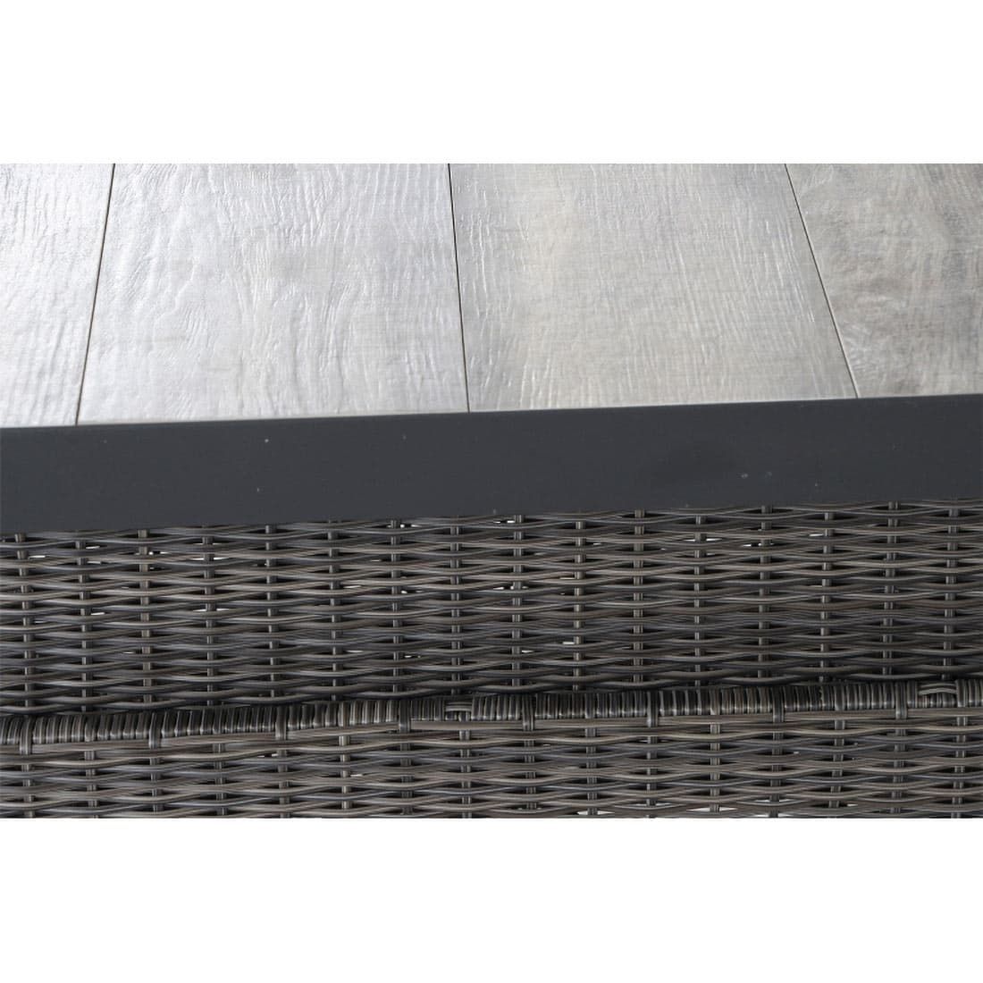 Siena Garden Corido Gartentisch 160x90cm Alu/Geflecht/Keramik