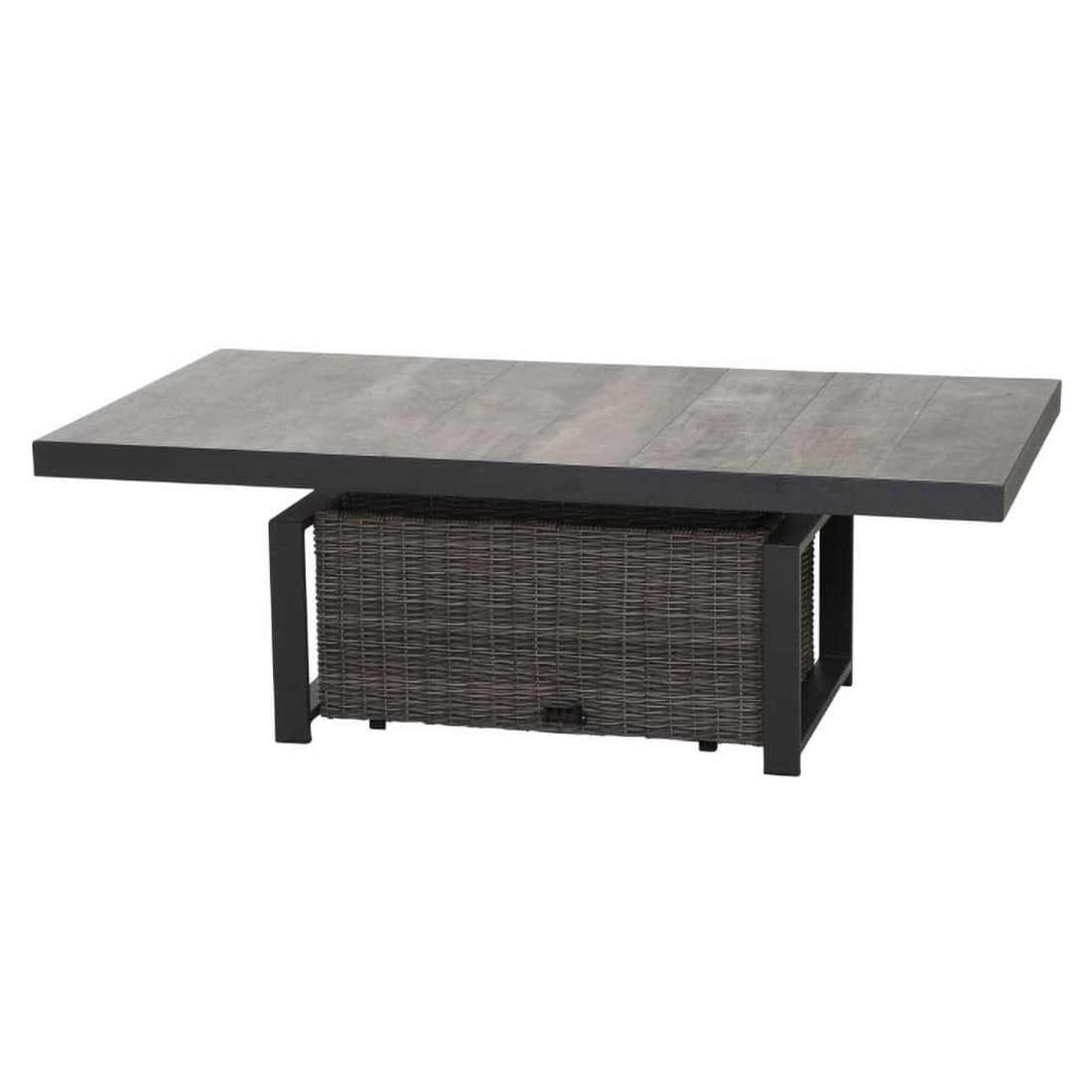 Siena Garden Corido Gartentisch 160x90cm Alu/Geflecht/Keramik