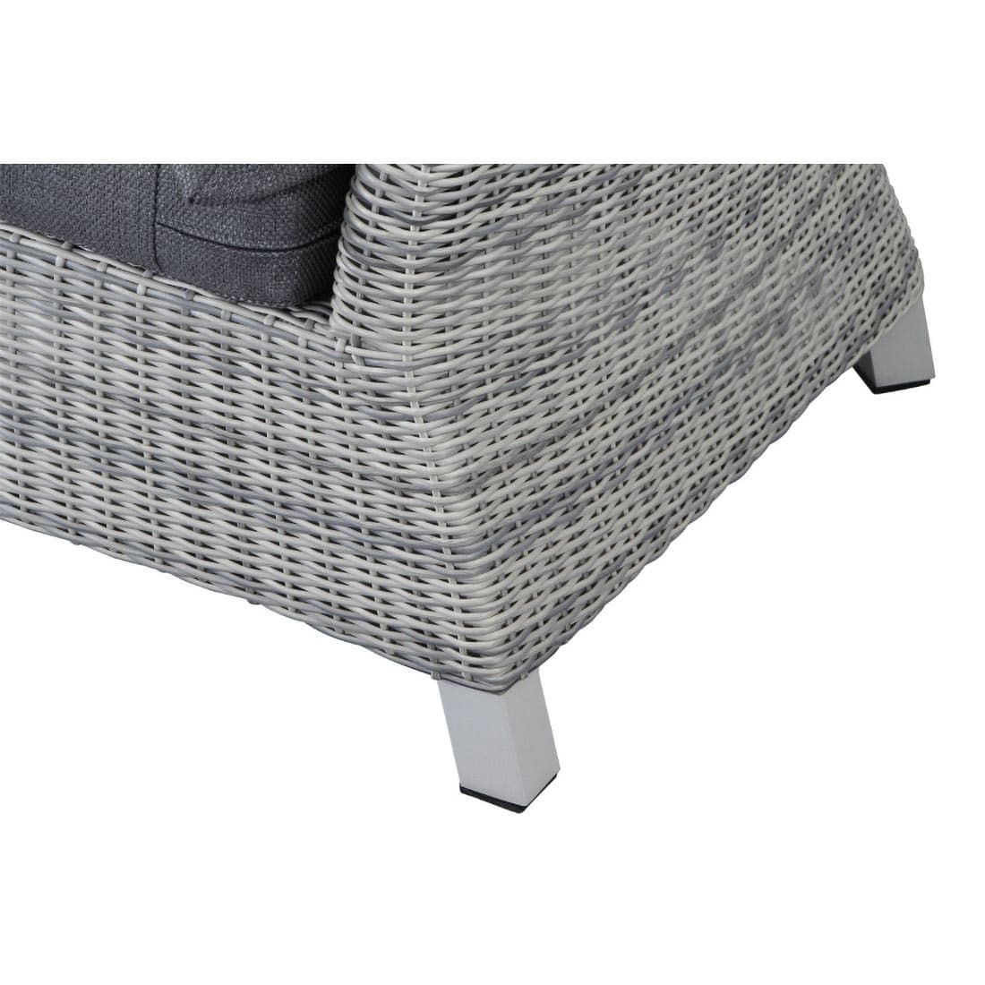 Siena Garden Corido Eckmodul Aluminium/Geflecht inkl. Kissen