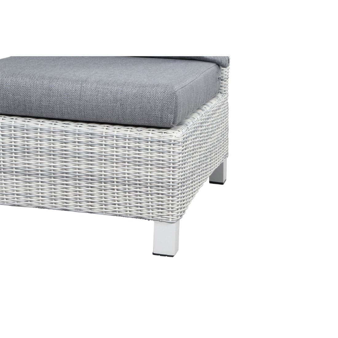 Siena Garden Corido Mittelmodul Aluminium/Geflecht inkl. Kissen