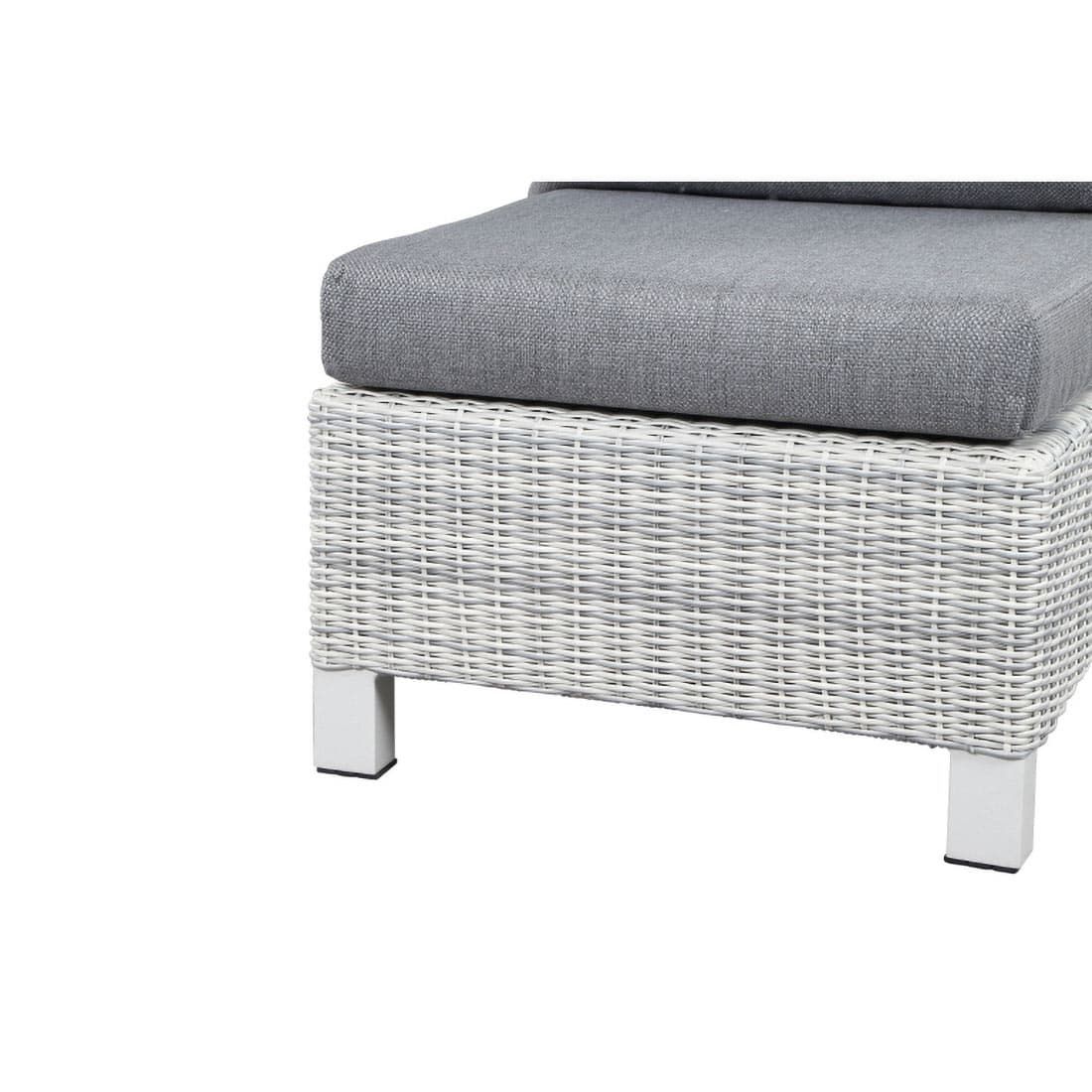 Siena Garden Corido Mittelmodul Aluminium/Geflecht inkl. Kissen