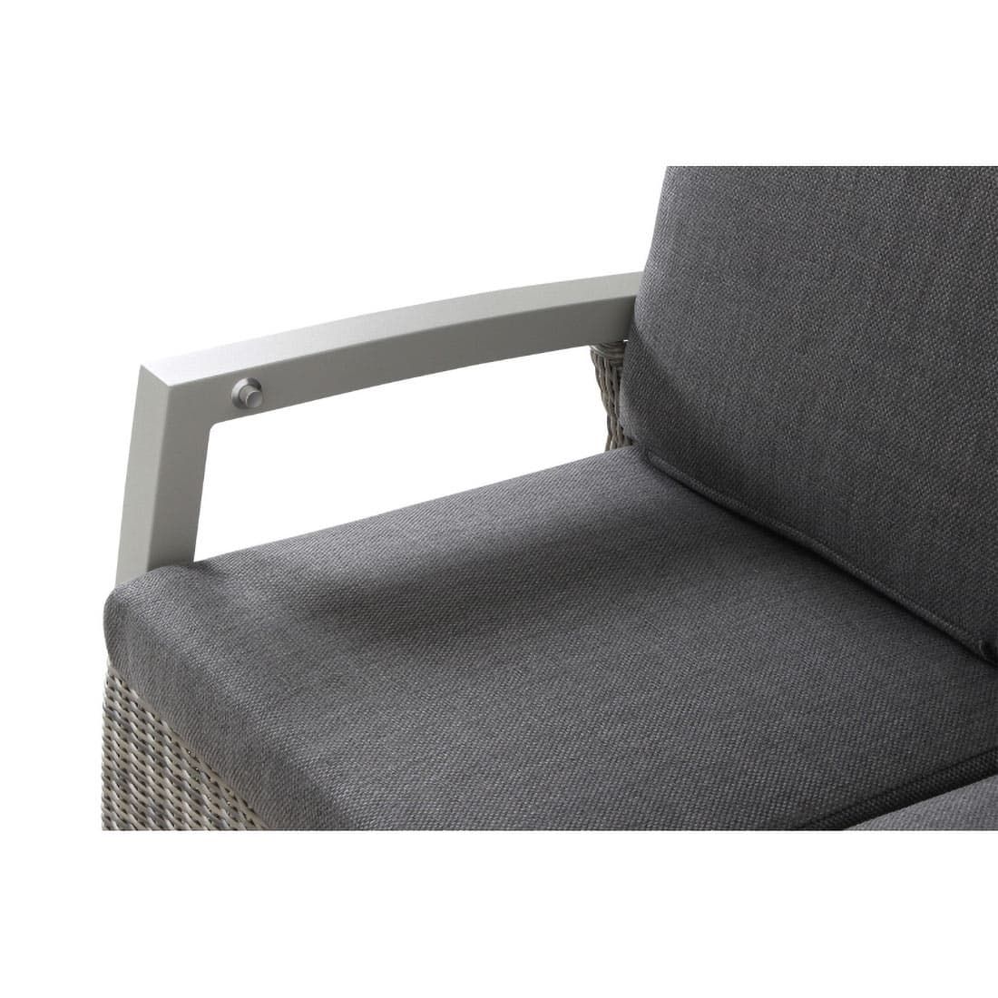 Siena Garden Corido 3-Sitzersofa Aluminium/Geflecht inklusive Kissen