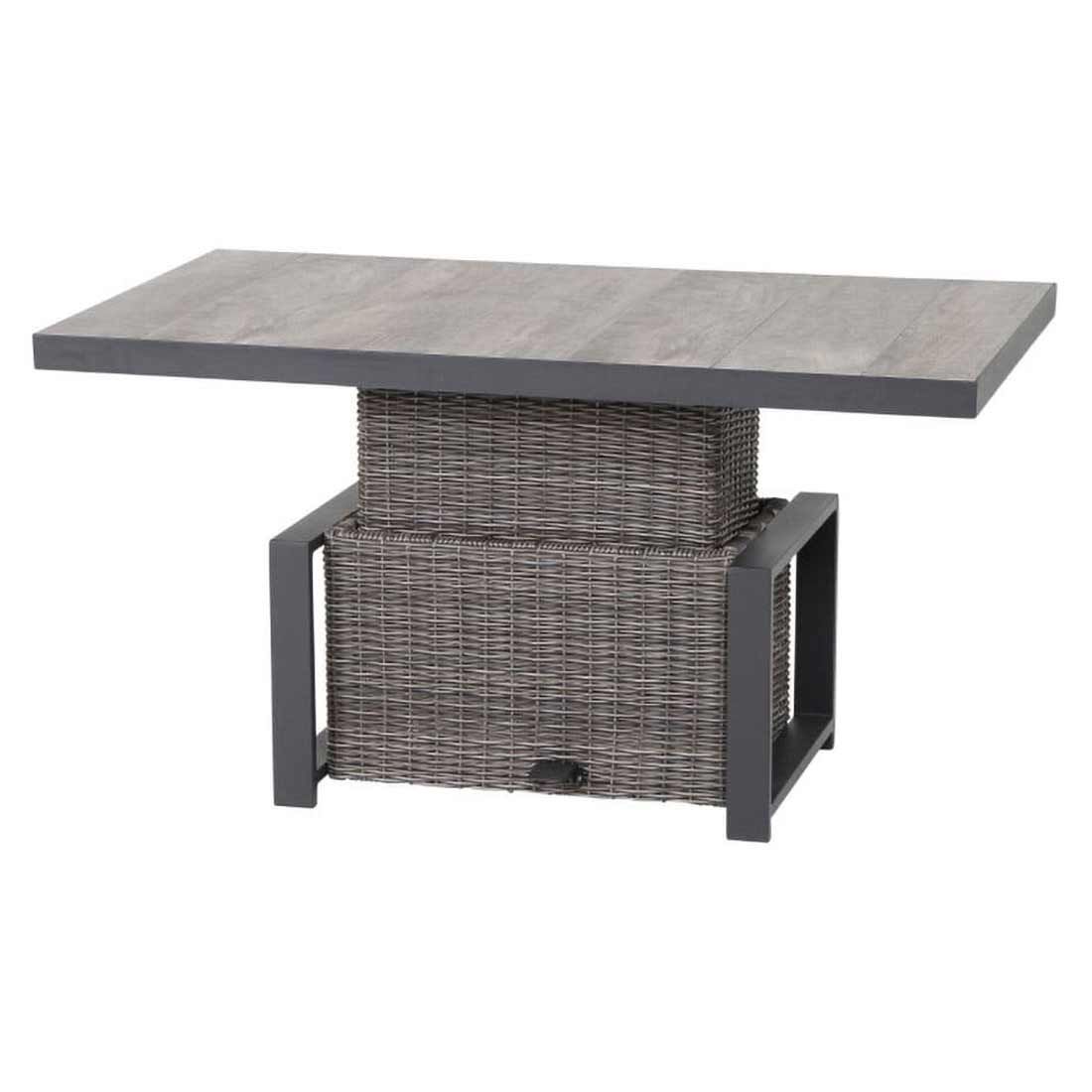 Siena Garden Corido Gartentisch 130x75cm Alu/Geflecht/Keramik