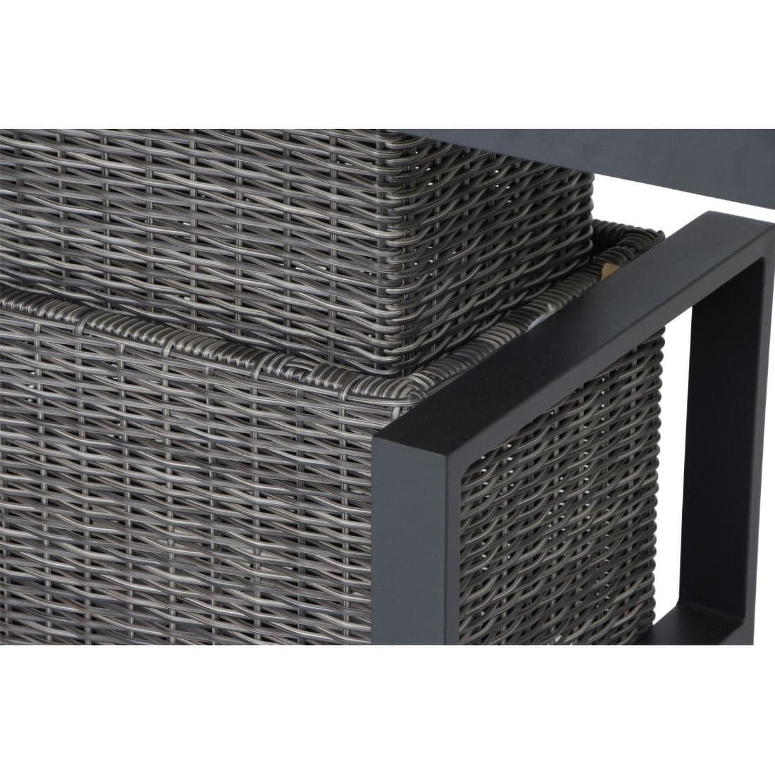 Siena Garden Corido Gartentisch 130x75cm Alu/Geflecht/Keramik