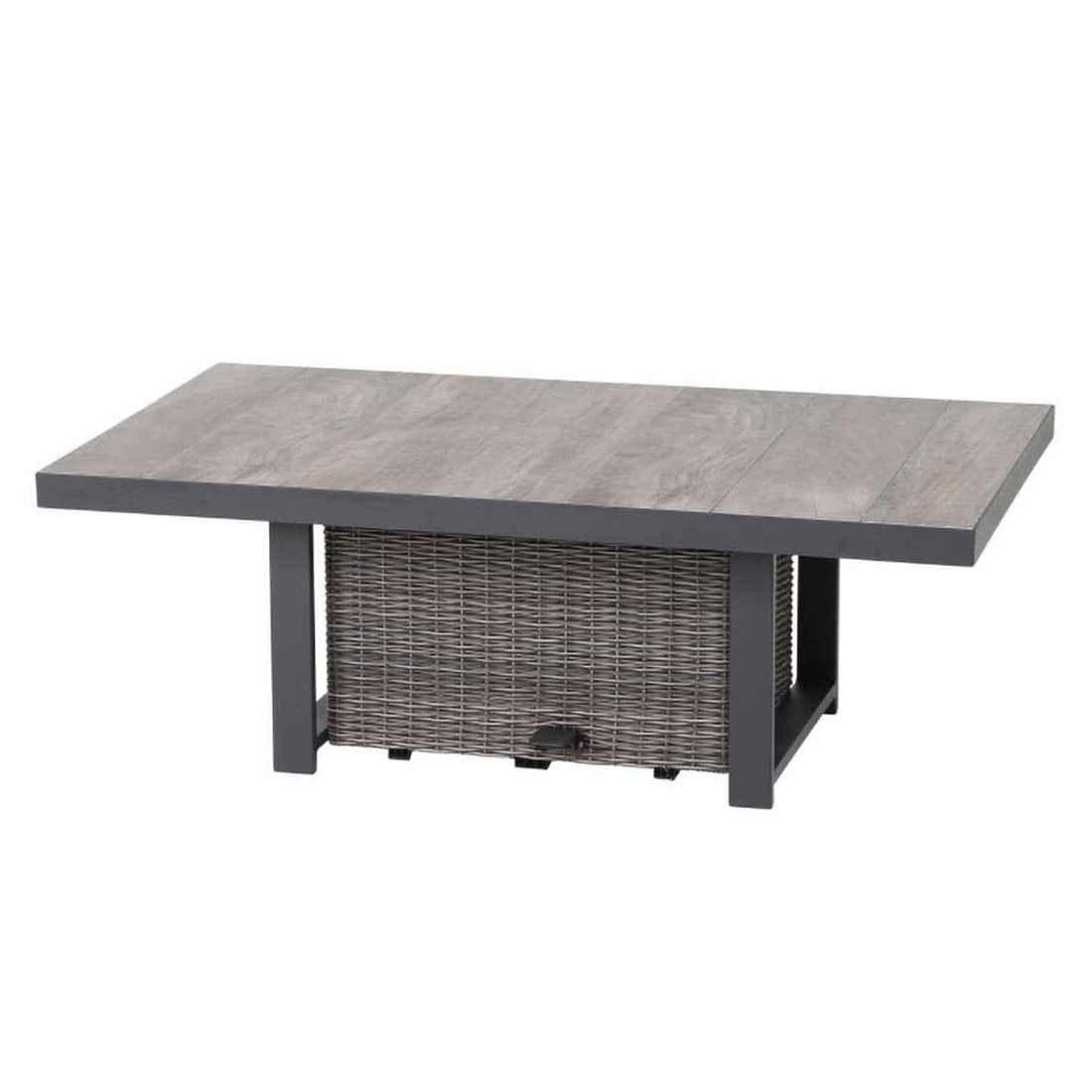 Siena Garden Corido Gartentisch 130x75cm Alu/Geflecht/Keramik