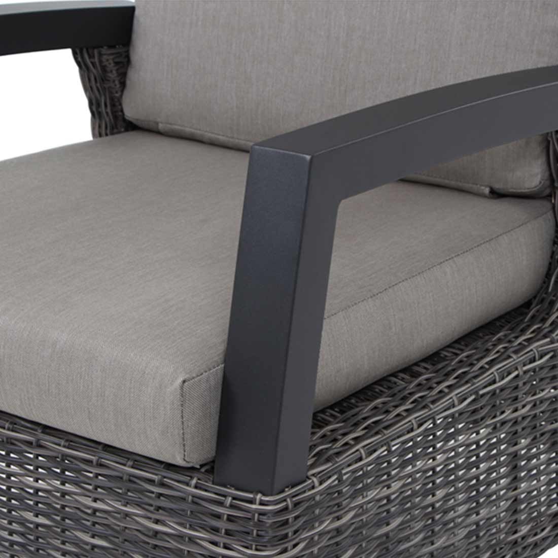 Siena Garden Corido Loungesessel Alu/Geflecht inkl. Kissen