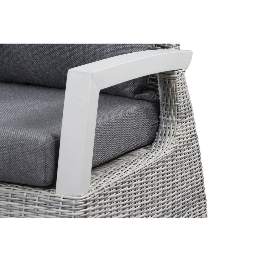 Siena Garden Corido Endmodul rechts Aluminium/Geflecht inklusive Kissen
