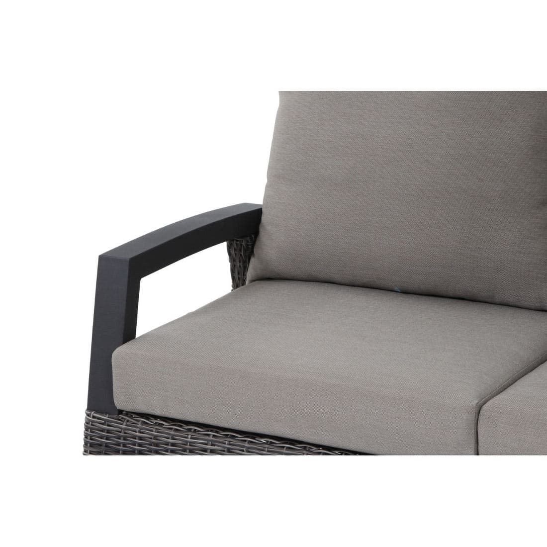 Siena Garden Corido Endmodul links Aluminium/Geflecht inklusive Kissen