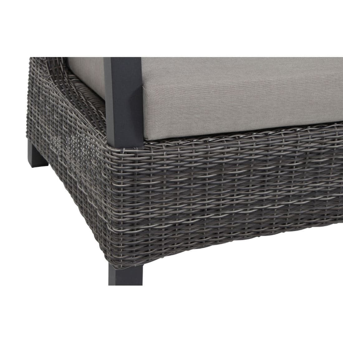 Siena Garden Corido Endmodul links Aluminium/Geflecht inklusive Kissen