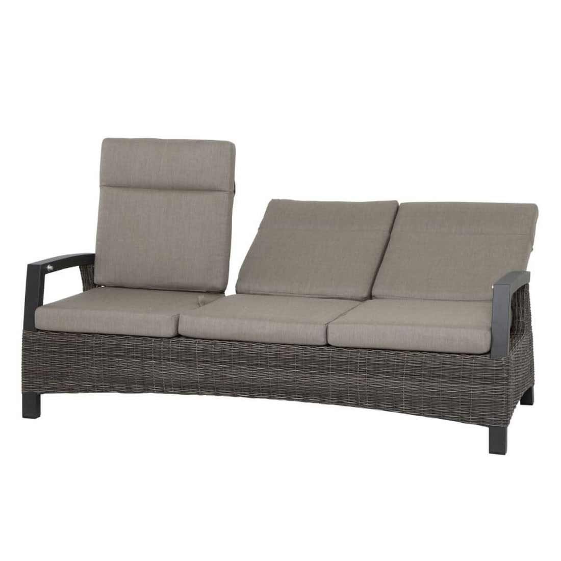 Siena Garden Corido Gartensofa Aluminium/Geflecht inkl Kissen