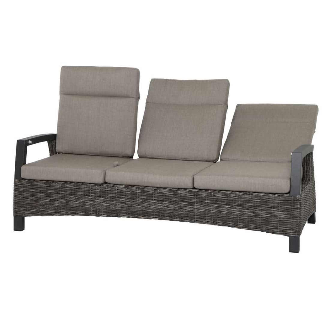Siena Garden Corido Gartensofa Aluminium/Geflecht inkl Kissen