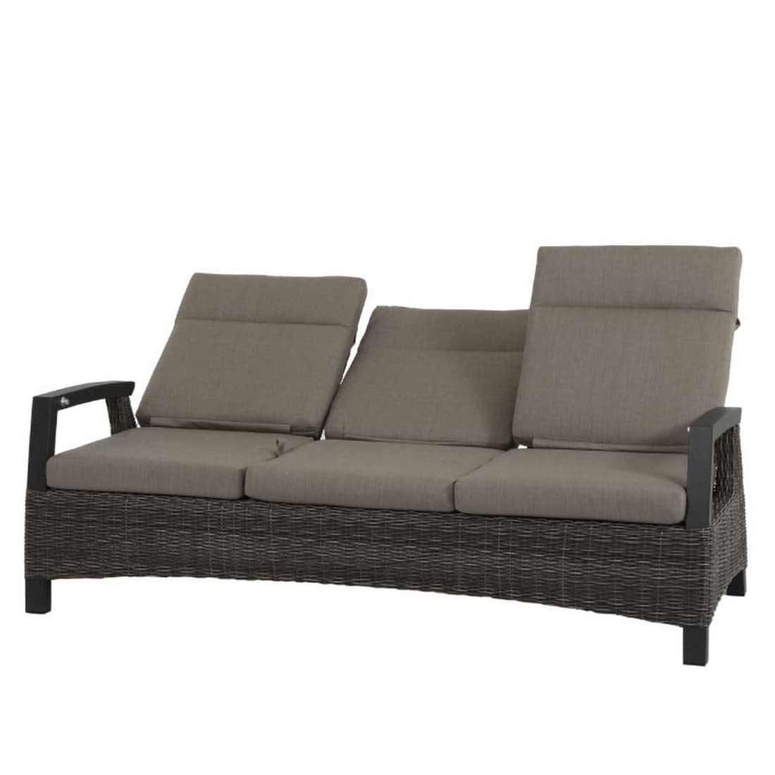 Siena Garden Corido Gartensofa Aluminium/Geflecht inkl Kissen