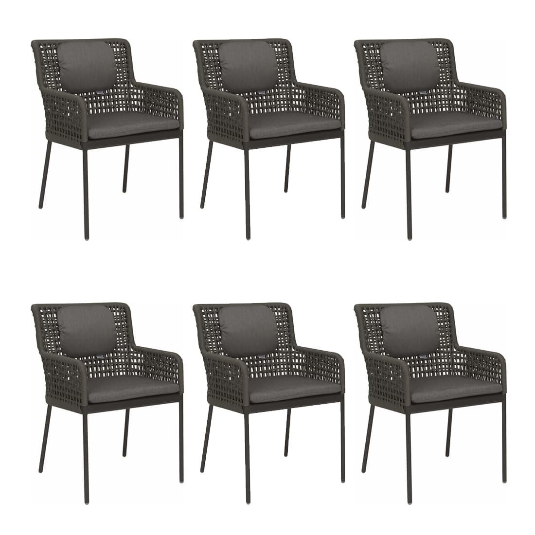Stern Greta Gartenmöbelset 7-teilig mit Gartentisch 200x100cm
