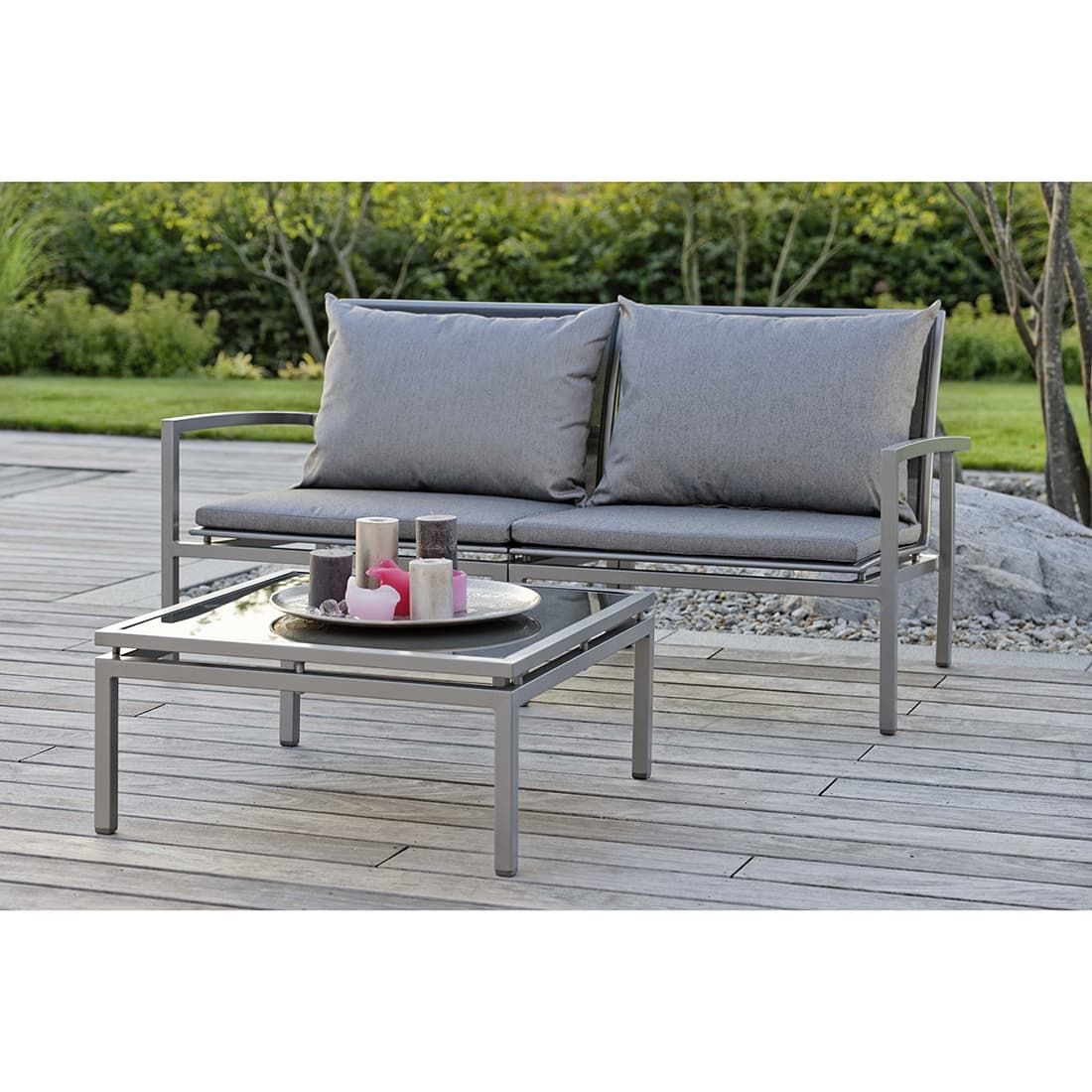 Stern Skelby Loungeset 6-tlg. Aluminium/Textilene inkl. Kissen