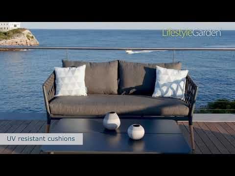 LifestyleGarden Ipanema Ecklounge 2-teilig Teak/Rope/Olefin