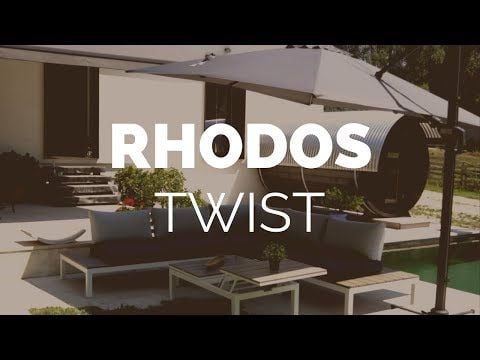 Schneider Rhodos Twist-Bianco Ampelschirm 300x300cm