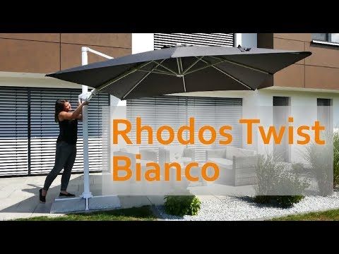 Schneider Rhodos Twist-Bianco Ampelschirm 300x300cm