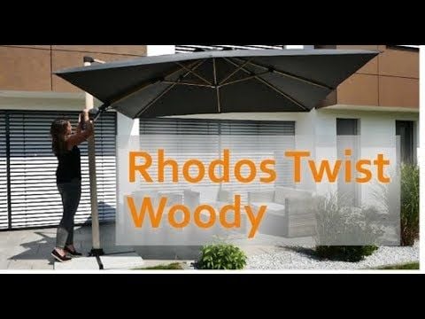Schneider Rhodos Twist-Woody Ampelschirm 300x300cm