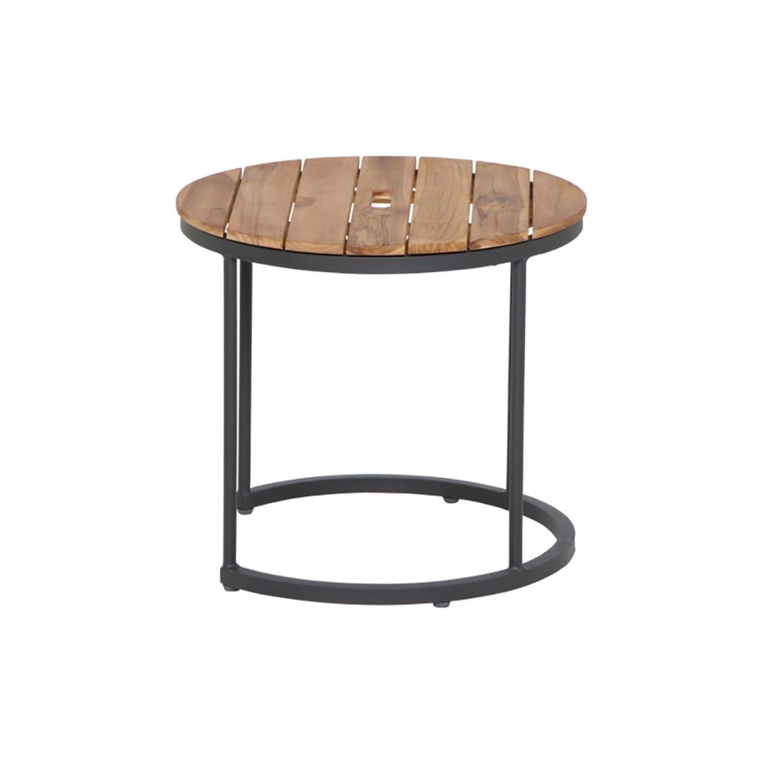 Siena Garden Baros 2er Set Beistelltische Aluminium/Teak